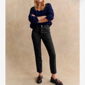 Sézane Brut Sexy Jeans – Washed Black / Charcoal – 38 (Fits Like US 4)